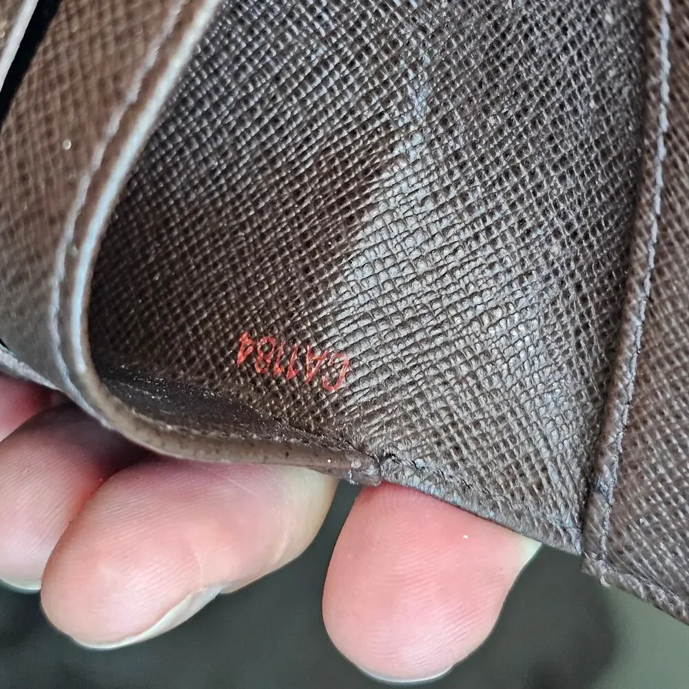 LV Louis Vuitton Damier Ebene Marco Bifold men Wallet
